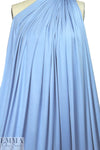 famous designer silk jersey - french blue