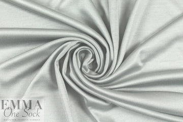 famous designer silk jersey - silver
