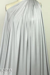 famous designer silk jersey - silver