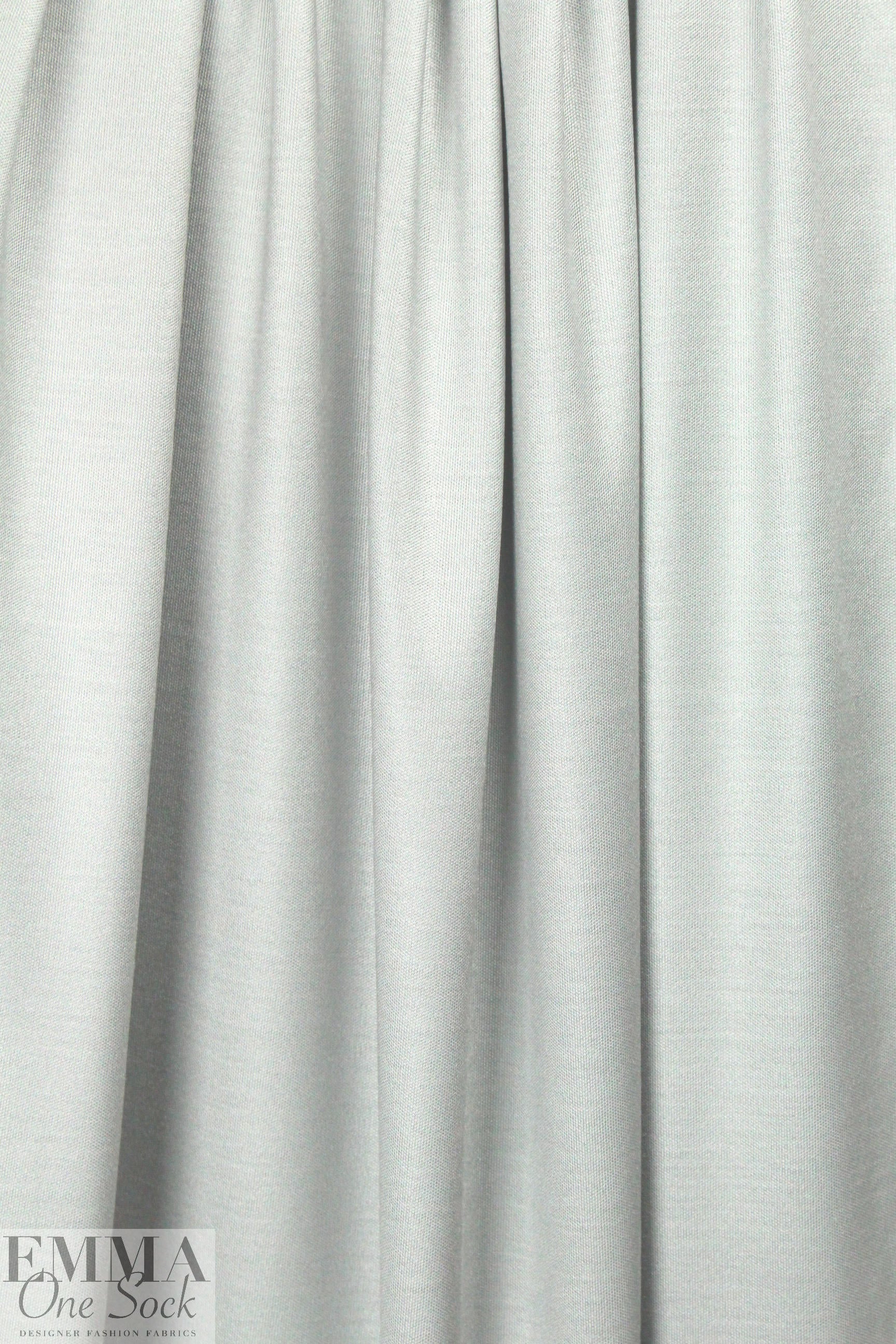 famous designer silk jersey - silver