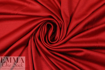famous designer silk jersey - chinese red