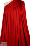 famous designer silk jersey - chinese red