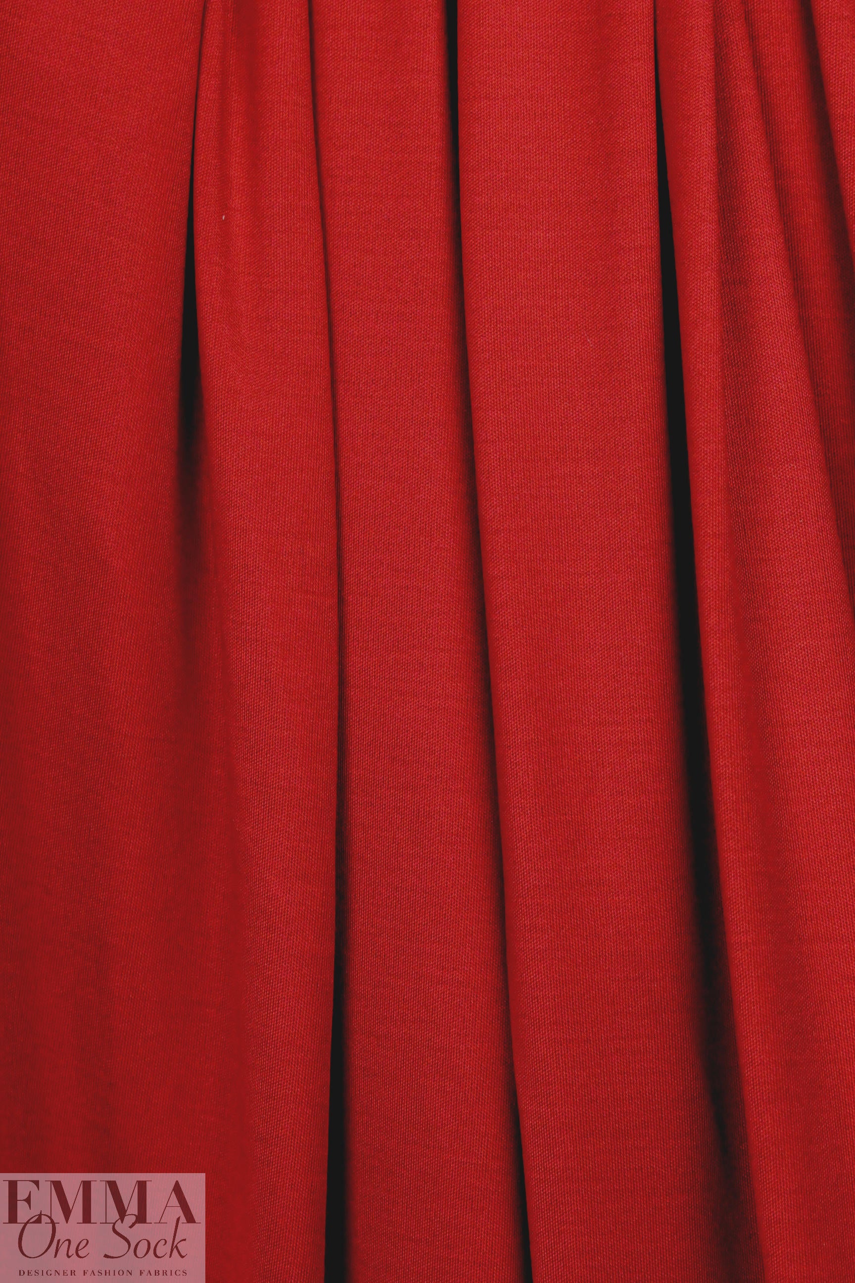 famous designer silk jersey - chinese red