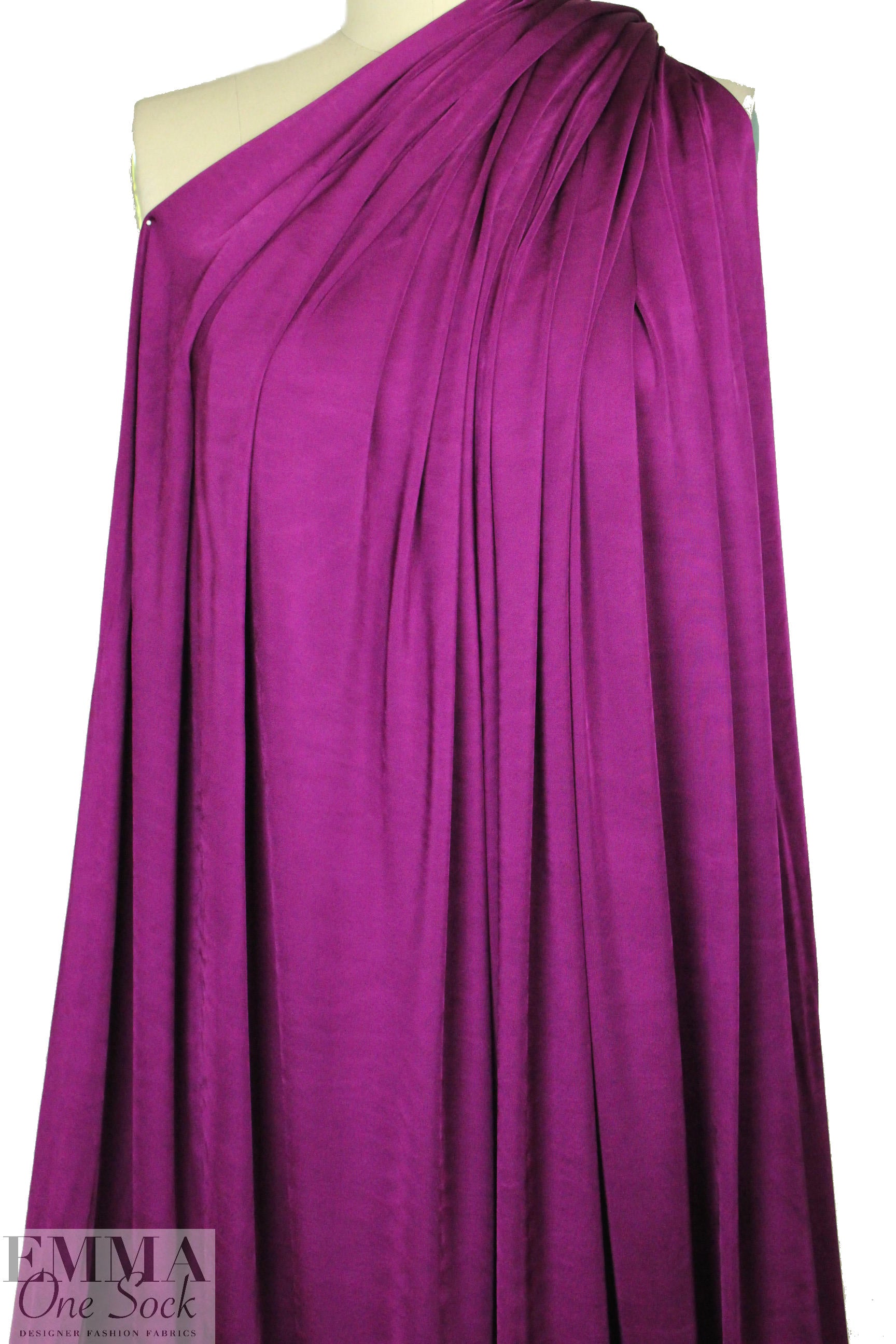 famous designer silk jersey - violet 2.5 yds