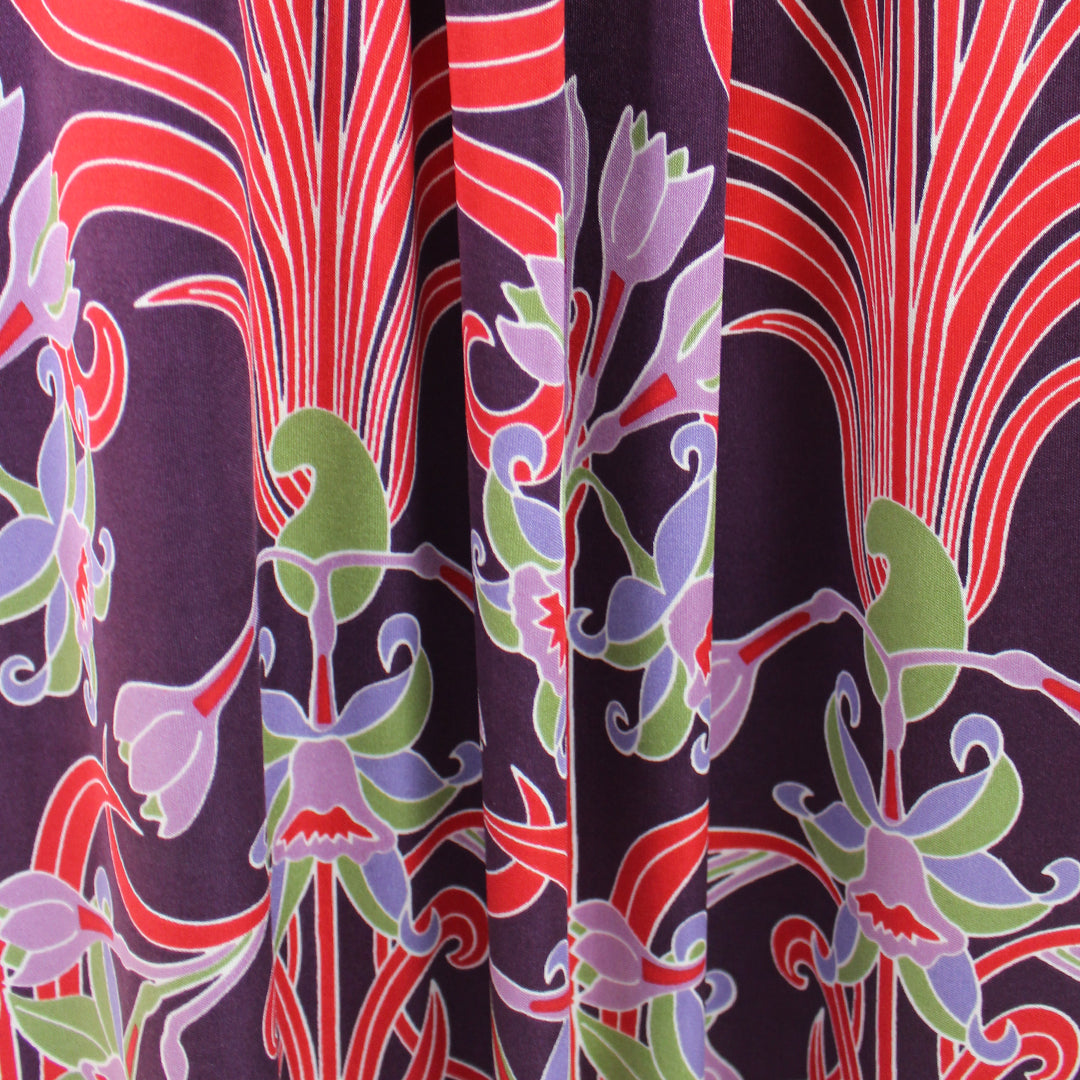 deco floral graphic silk jersey 1.625 yd