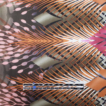 'stylized fronds' graphic silk jersey 2 yd