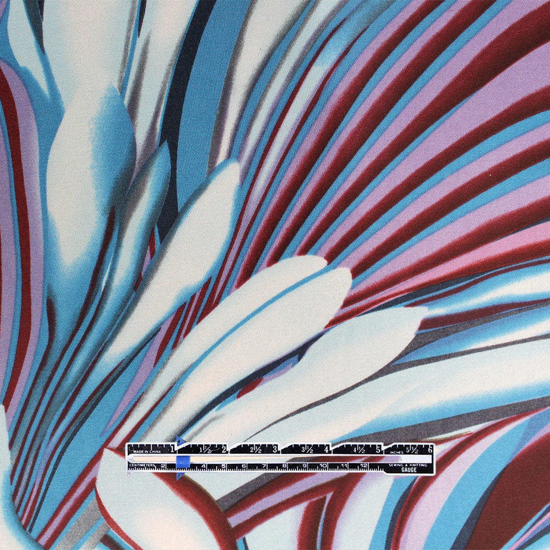 'fluent petals' graphic silk jersey .625 yds
