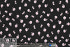 NY designer pink on black little floral silk jersey