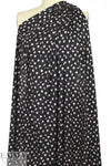 NY designer pink on black little floral silk jersey