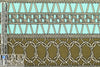 NY designer silk jersey - macrame' panel 1.5 yds