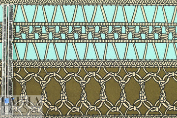 NY designer silk jersey - macrame' panel .75 yds