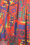 NY designer graphic silk jersey - vintage 2 yds