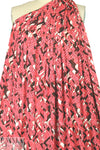 NY designer viscose matte jersey - rouge graphic
