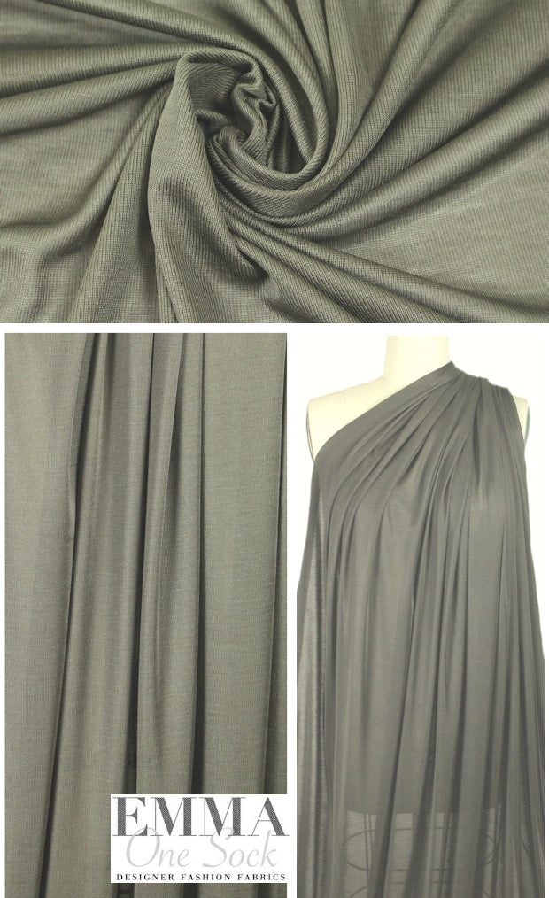 The0ry featherweight silk jersey - safari green