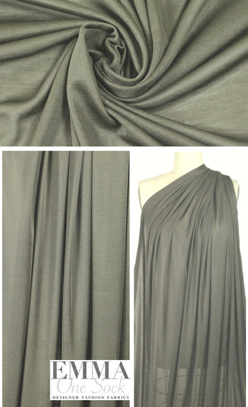 The0ry featherweight silk jersey - safari green