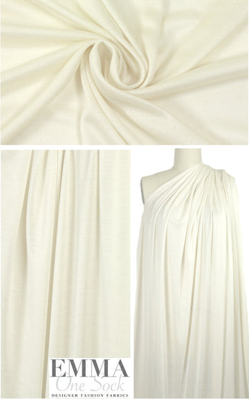 The0ry featherweight silk jersey - cream .875 yds