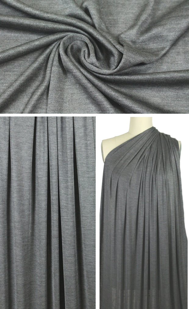 The0ry featherweight silk jersey - steel gray 1.375 yds