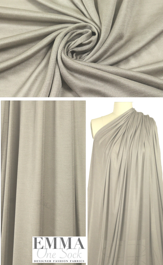The0ry featherweight silk jersey - taupey gray