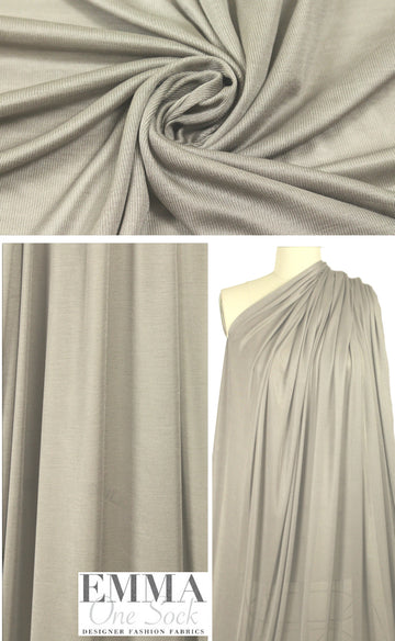 The0ry featherweight silk jersey - taupey gray .70 yds
