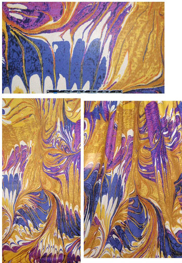 NY designer swirly abstract silk jersey