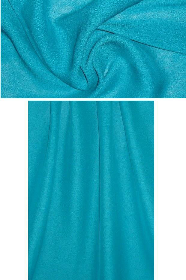 Tahari textured silk/linen woven - turquoise 1.66 yd