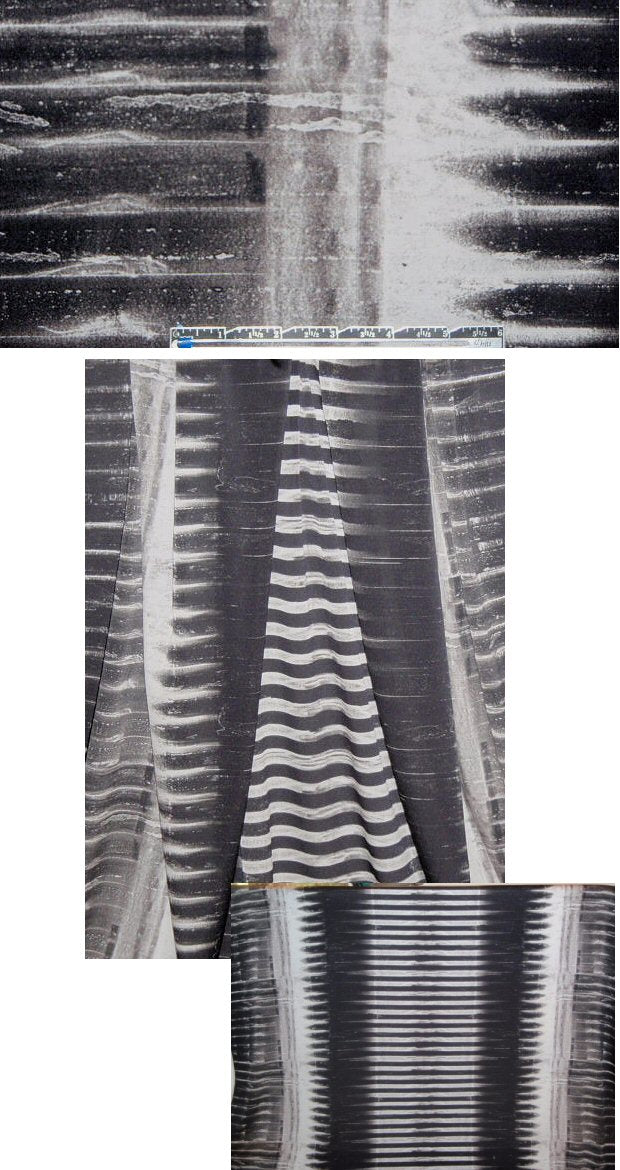 The0ry edgy stripes stretch silk woven 1.375 yds