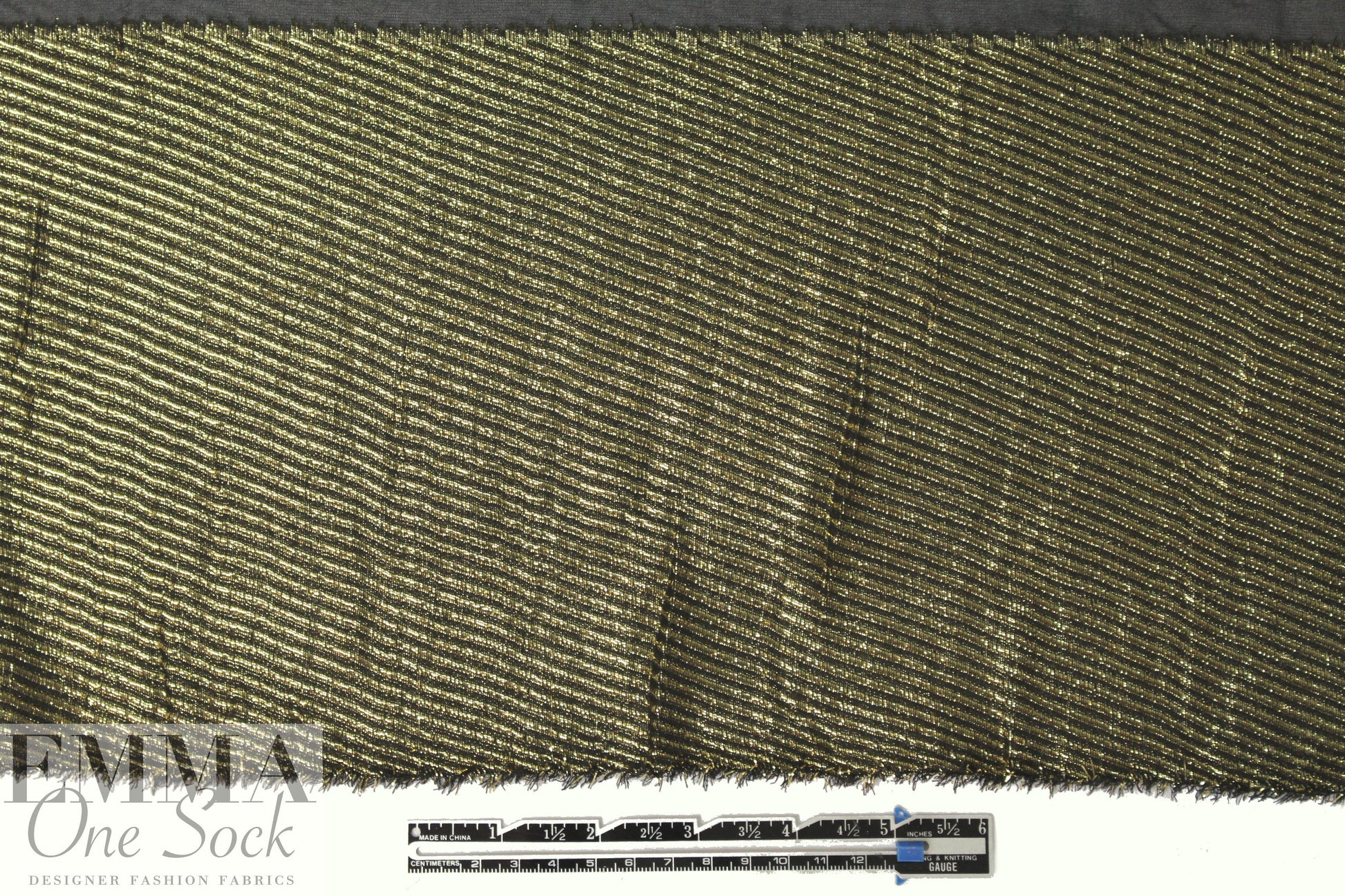 Derek L@m gold metallic selvage silk sheer - black