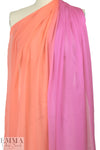 Monique Lhui11er silk ombre chiffon - pink/coral
