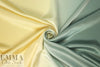 CA designer silk ombre charmeuse - butter/celadon