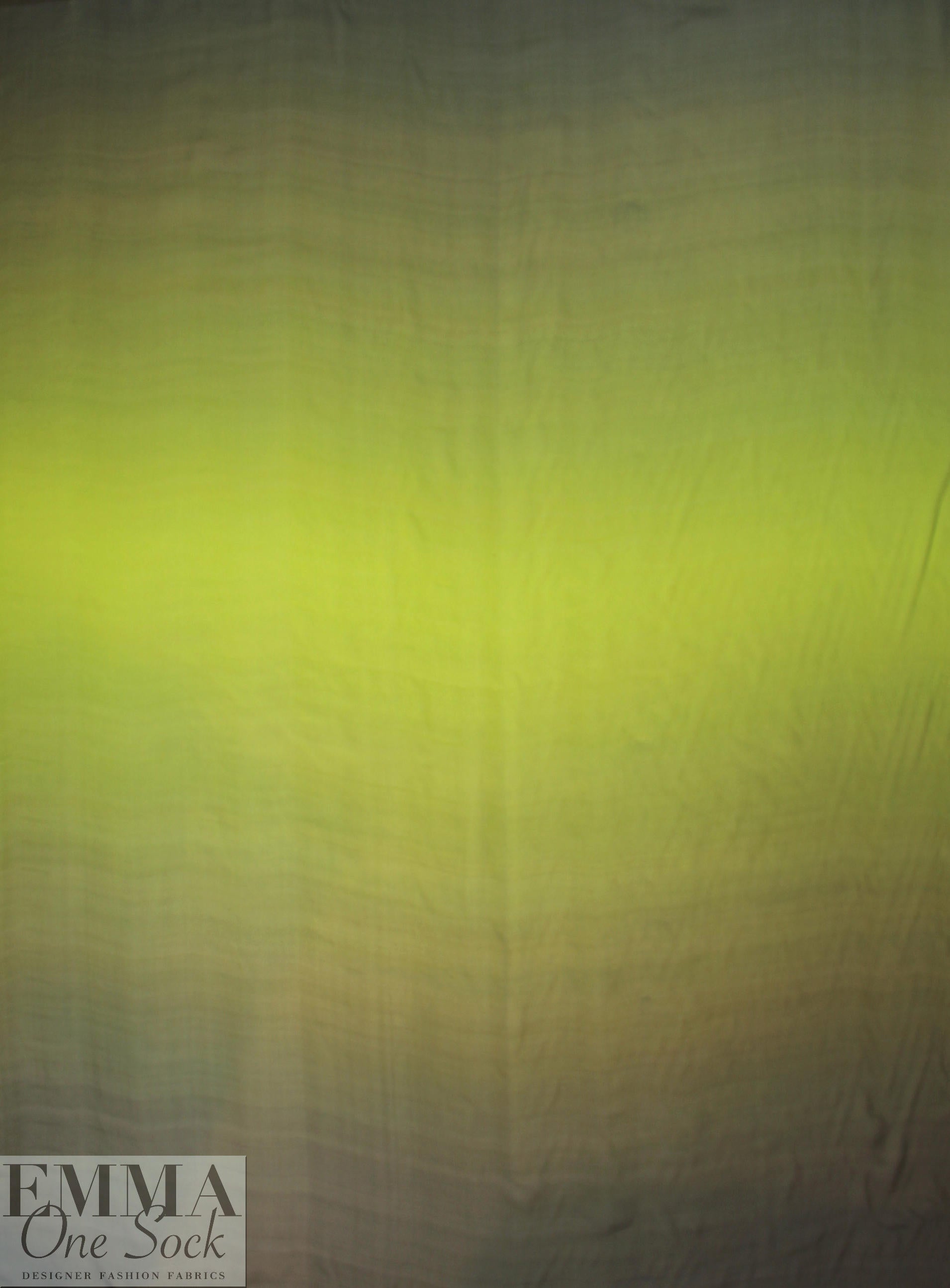 Caroline C0nstas silk ombre chiffon - greens 1.25 yds