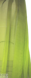 Caroline C0nstas silk ombre chiffon - greens