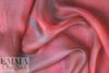 Italian shades of red abstract printed silk organza 1 yard