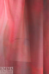 Italian shades of red abstract printed silk organza