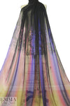 Carmen Marc Va1vo abstract border panel silk chiffon