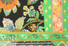 Italian decorative floral panel silk blouseweight