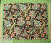 Italian decorative floral panel silk blouseweight