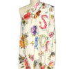 St. J0hn floral logo silk crepe de chine panel