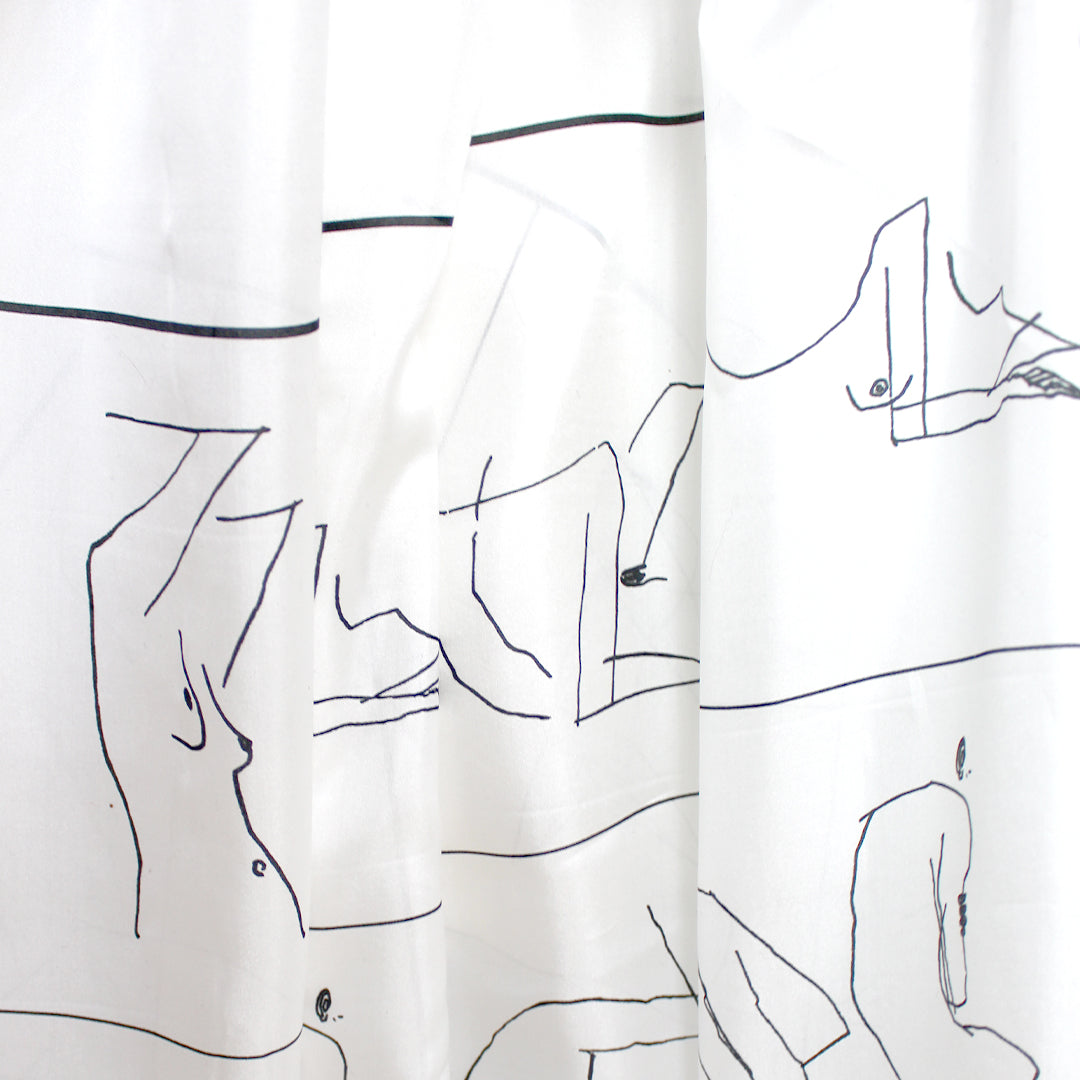 J. S@nder 'nude figures' silk CDC .625 yds (1 panel)