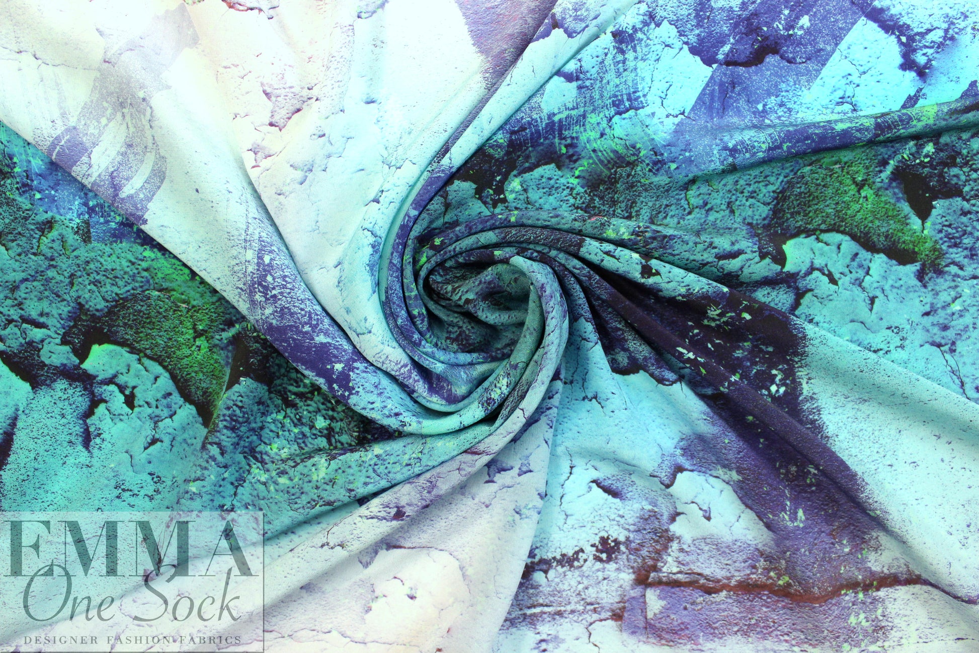 NY designer silk crepe de chine - natural elements 1 yard