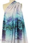 NY designer silk crepe de chine - natural elements 1 yard