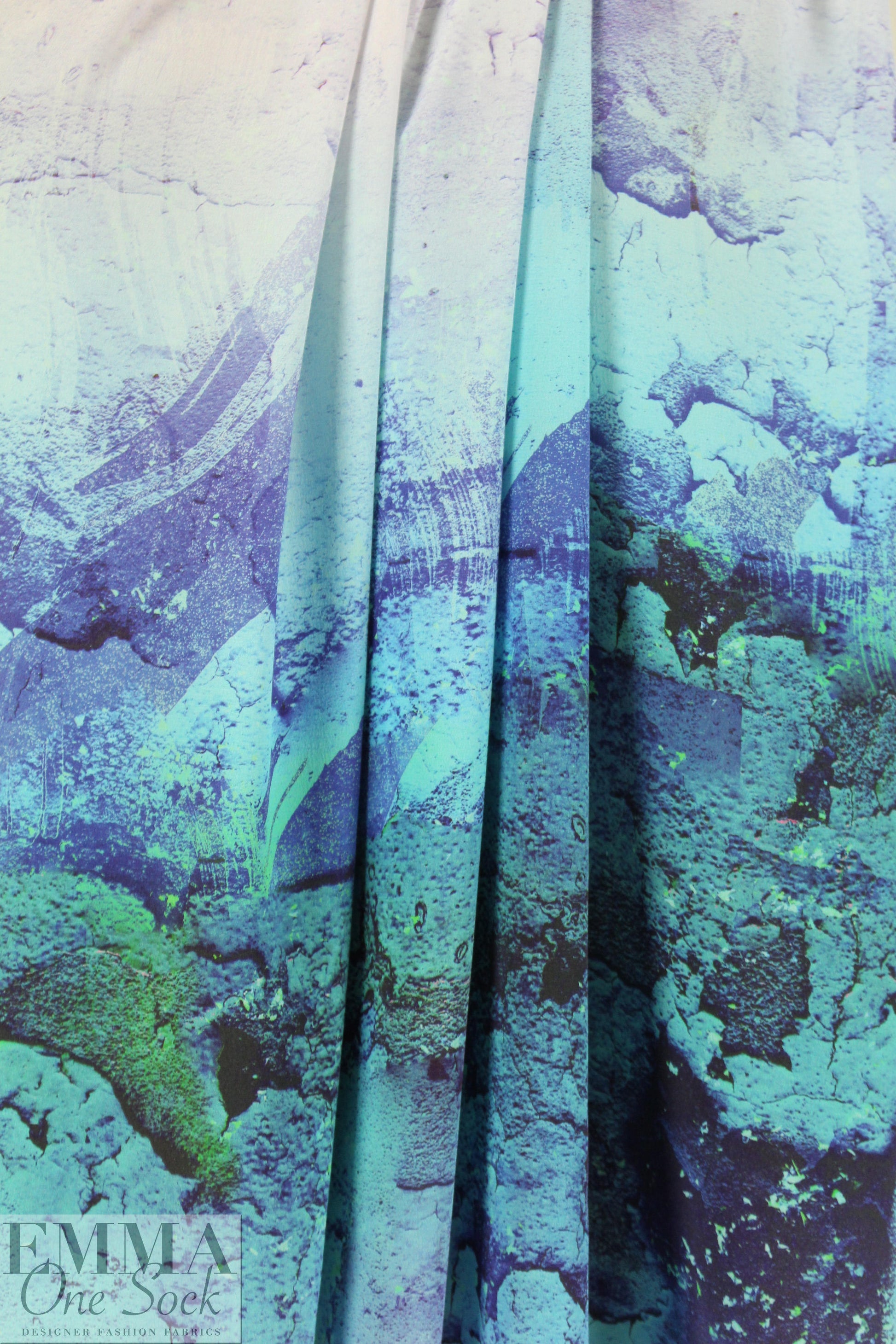 NY designer silk crepe de chine - natural elements 1 yard