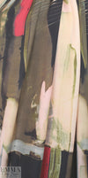 NY designer painterly abstract silk georgette 1.375 yds