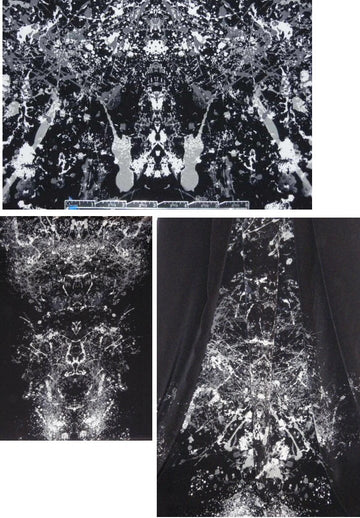 Sun0 edgy 'rorschach' print silk CDC