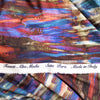 Italian 'northern lights' silk woven panel - cinnabar 2 yds - 2 Panels