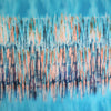 Italian 'northern lights' silk noil woven panel - sky 1 yard (one panel)