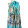 Italian 'northern lights' silk noil woven panel - sky 1 yard - 1 Panel