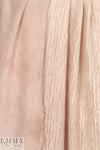 Italian 2-ply silk plisse' doublecloth - pink blush
