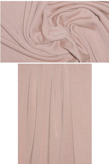 silk and rayon luxury tube knit - dusty blush 2.125 yds