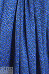 Italian cobalt paisley satin finish viscose woven 2.2 yds