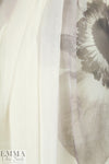 Carmen Marc Va1vo 'grand flower' silk chiffon